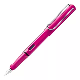 Estilografo Lamy Color De La Tinta Azul Color Del Exterior Rosa