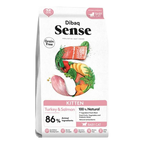 Alimento Dibaq Sense Kitten Pavo Y Salmon 1.5kg