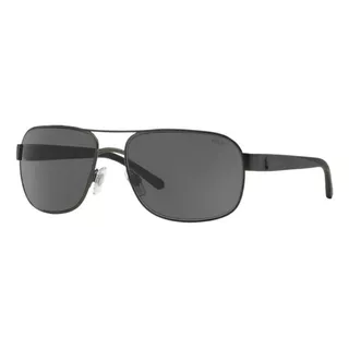 Óculos De Sol Polo Ralph Lauren Ph3093 92888762 Cor Preto Cor Da Armação Preto Cor Da Haste Preto Cor Da Lente Cinza Desenho Piloto