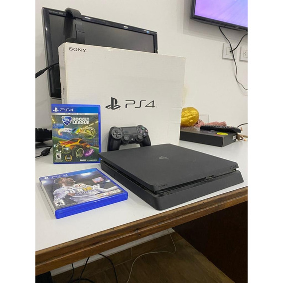 Sony Playstation 4 Slim 1tb Con Caja 2 Juegos 1 Joystick