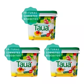 Kit 3 Gordura, Óleo Vegetal De Palma Tauá - Balde 3kg Kosher