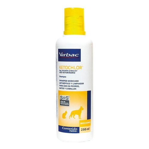 Ketochlor Shampoo Antiséptico Virbac Perros, Gato Y Caballos