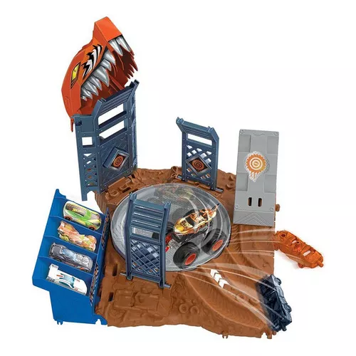 Conjunto de Pista Hot Wheels - Monster Trucks - Desafio do Giro - Demo  Derby - Mattel - superlegalbrinquedos