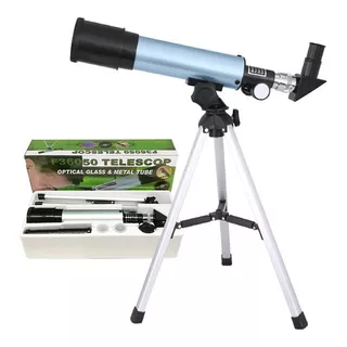 Telescopio Astronómico F36050 Monocular Con Trípode Dh® Color Gris