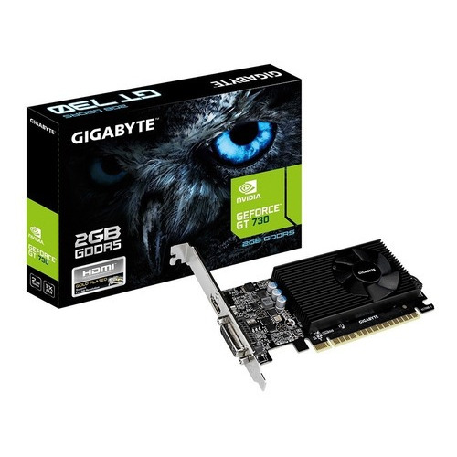 Placa de video Nvidia Gigabyte  GeForce 700 Series GT 730 GV-N730D5-2GL 2GB