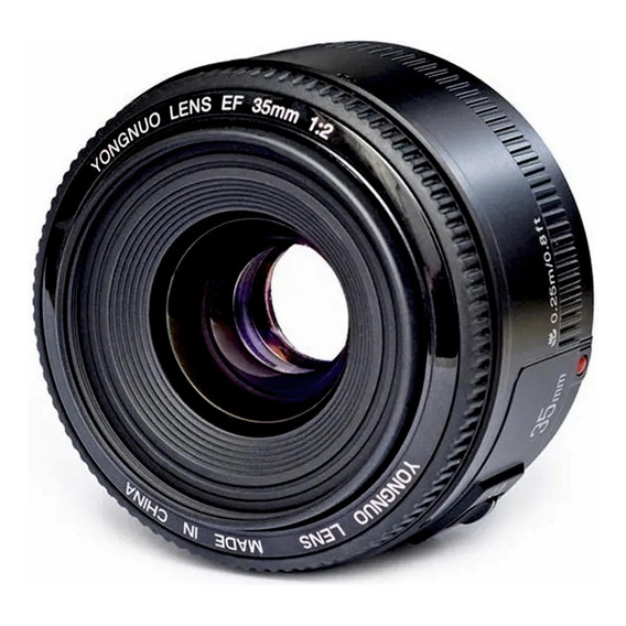 Lente Camara Autofoco 35mm Para Canon Yongnuo Yn F/2.0 Csi