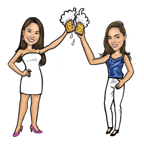 chicha cerveja caricaturas no mercado livre brasil