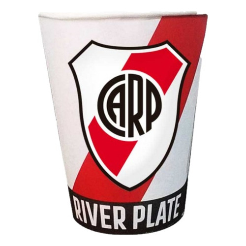 Pack X 8 - Vasos Descartables - River Plate Color Rojo