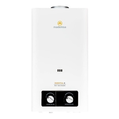 Calefont a gas GLP Mademsa Essential 8 Eco blanco