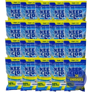 Kit 20 Pastilhas Tablete Cloro Piscina 200g 5 Em 1 Multiação