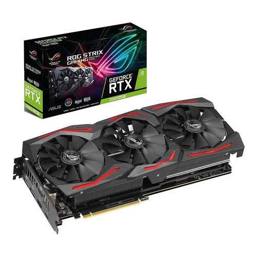 Placa de video Nvidia Asus  ROG Strix GeForce RTX 20 Series RTX 2060 SUPER ROG-STRIX-RTX2060S-A8G-GAMING Advanced Edition 8GB