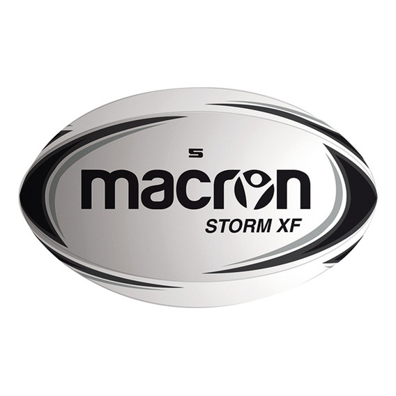 Balón De Rugby Macron Storm Xf Entrenamiento Blanco-negro T5