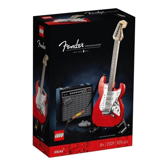 Kit De Construcción Lego Ideas Fender® Stratocaster™ 21329 1074 Piezas 3+