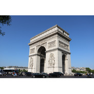 Cuadro 40-arc De Triomphe-paris 32x20 C/marco De Madera
