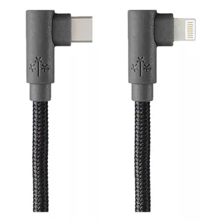Cable Tipo C A Lightning Hune Hiedra Compatible Con iPhone Color Roca