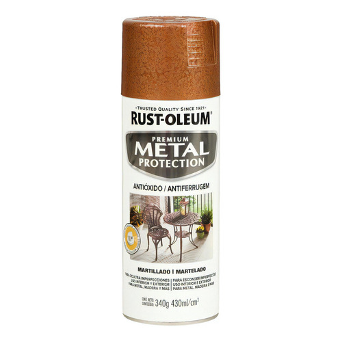 Aerosol Rust Oleum Metal Protection Martillado Colores 340gr - Imagen Pinturerias - Color Cobre