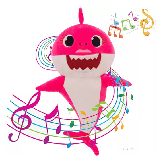 Baby Shark Mama Tiburon Familia Coleccion 30cm Luz Y Musica