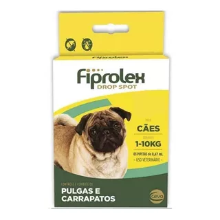 Pipeta Antiparasitário Para Pulga Ceva Fiprolex Drop Spot Para Cão Hasta 10kg