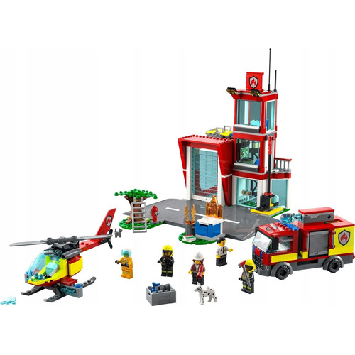 Set De Construcción Lego Lego City Quartel Dos Bombeiros 540 Piezas  En  Caja