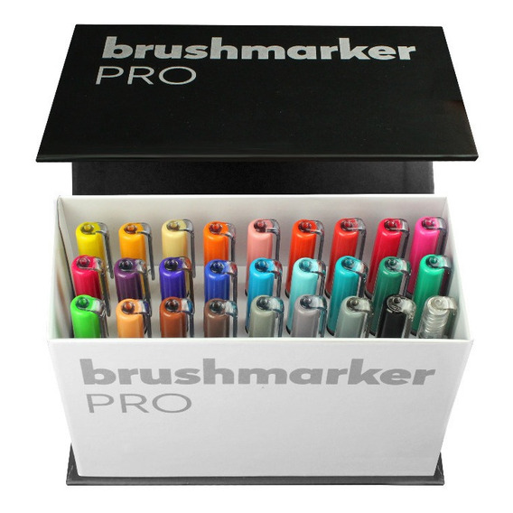 Plumones Karin Marker Brushmarker Mini Box C/27 Punta Pincel