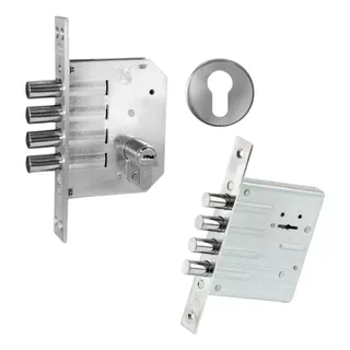 Fechadura Auxiliar Externa 04 Pinos Cromada 1410086/60mm Ip