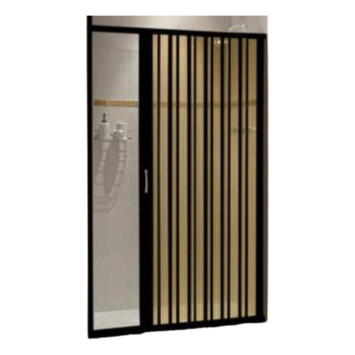 Mampara Baño Plegable Color Negro 70 X 1,85 - Smf