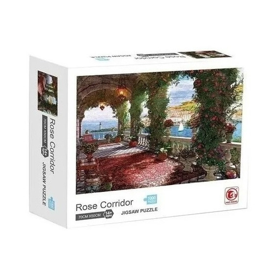 Rompecabezas 1000 Piezas Puzzle Corredor De Rosas Flores Ed