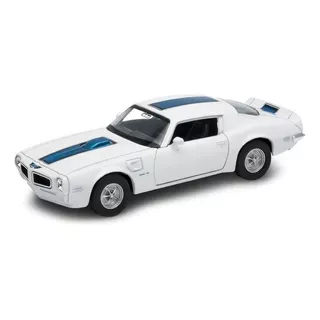 Welly 1:34 1972 Pontiac Firebird Trans Am Blanco 43735cw E.f