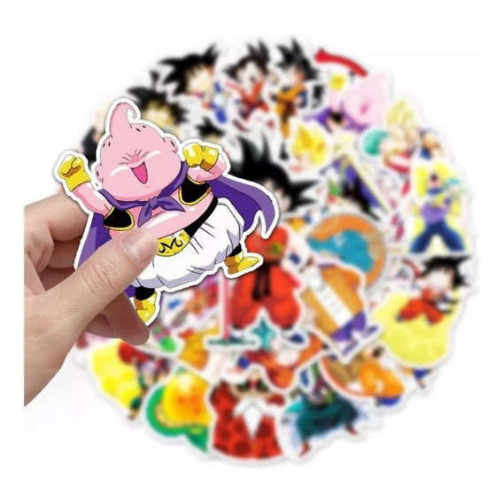 50 Stickers Adhesivo De Dragon Ball Z, Incluye Regalo Gratis