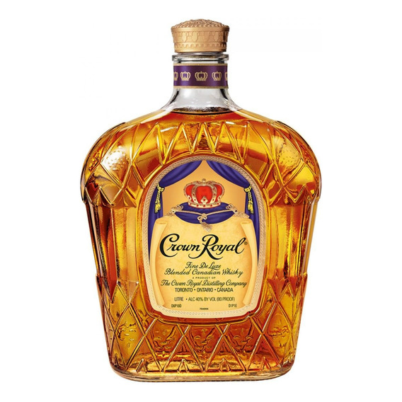 Whisky Crown Royal Con Caja Y Funda 1 L