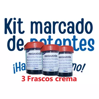 Kit 3 Frascos Crema Grabado Patentes  Bosen Hazlo Tú Mismo  