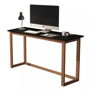 Mesa 120cm Home Office Para Estudos E Trabalhos - Decor Cor Preto