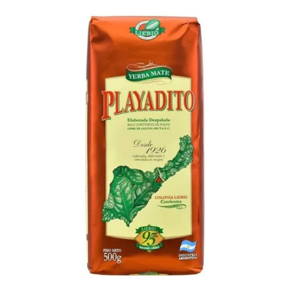  Yerba Playadito Despalada Bajo Polvo 500g Sin Tacc