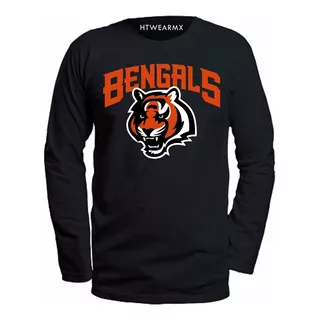 Playera Manga Larga Cincinnati Bengals Bengalies - Americano