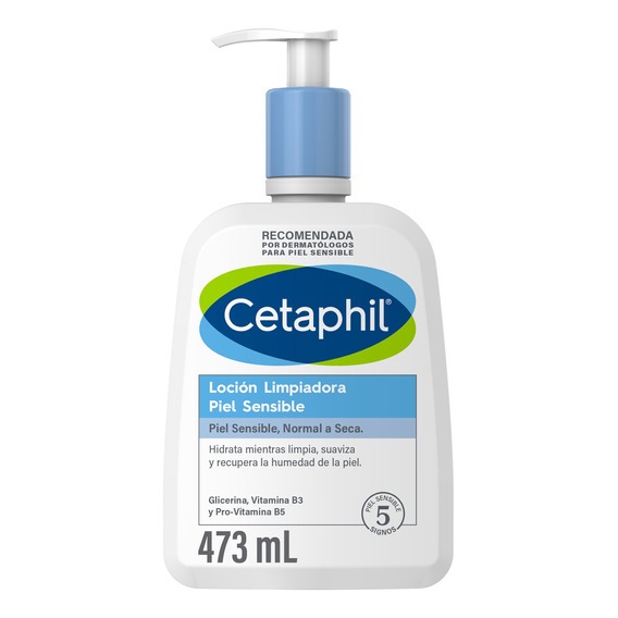 Loción Limpiadora Cetaphil Para Piel Sensible X 473 Ml