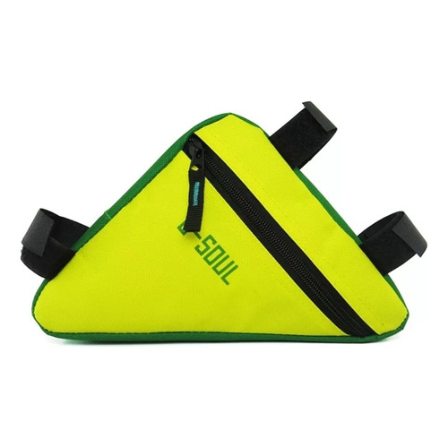 Bolso Para Cuadro De Bicicleta B-soul Color Verde-amarillo