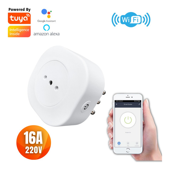 Enchufe Wifi Inteligente 220v 16a -  Alexa Y Google Home