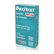 Doxitrat 200mg Antibacteriano P/cães E Gatos 24 Cp