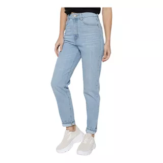 Pantalon De Mezclilla Para Mujer Mom Jeans Premium Casual