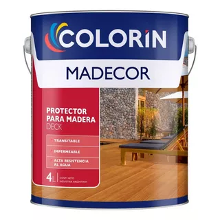 Protector Para Maderas Deck Transitable Colorin X 4 Litros