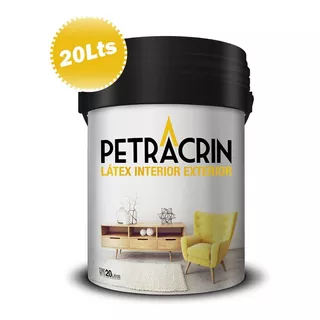 Latex Pintura Interior Exterior 20lts Petracrin Antihongo