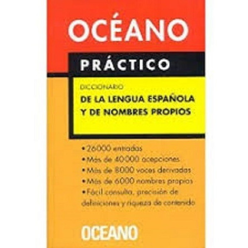 Oceano Practico Diccionario De La Lengua Española Y De Nombres Propios, De Vários. Editorial Oceano En Español
