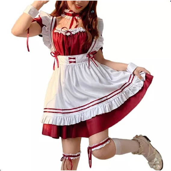 Disfraz Cosplay Anime Traje Maid Lolita Cosplay Disfraz Maid Sirviente 