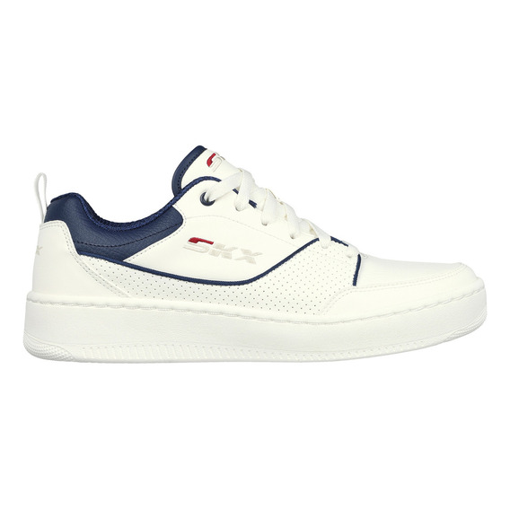 Tenis Skechers 232472wnv Sport Court 92 Hombre Color Blanco Diseño De La Tela Liso Talla 27 Mx