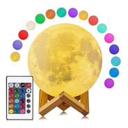 Lámparas Luna 3d Rgb Colores Táctil Y Control Remoto 15cm