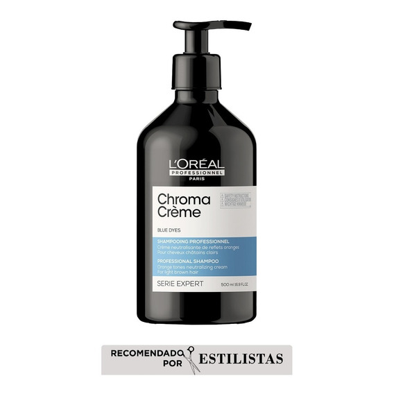 Shampoo Matizador Azul Chroma Crème 500ml L'oréal Pro