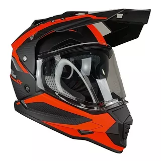 Casco Doble Proposito Dakar Flour  Punto Extremo Moteros