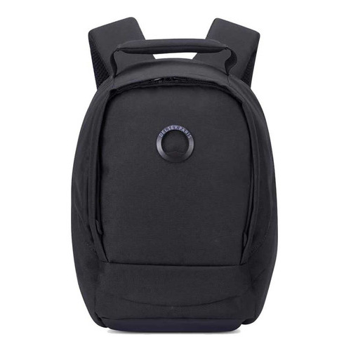 Mochila Porta Tablet Ecologica Delsey Mini Securban Color Negro Diseño De La Tela Mini Securban