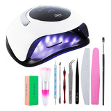 Cabina Para Uñas Uv Led 108w Manicura Profesional Portatil Color Blanco Bq5