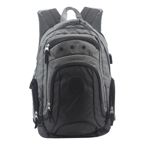 Mochila Wilson 65.11084 color negro diseño lisa 35L